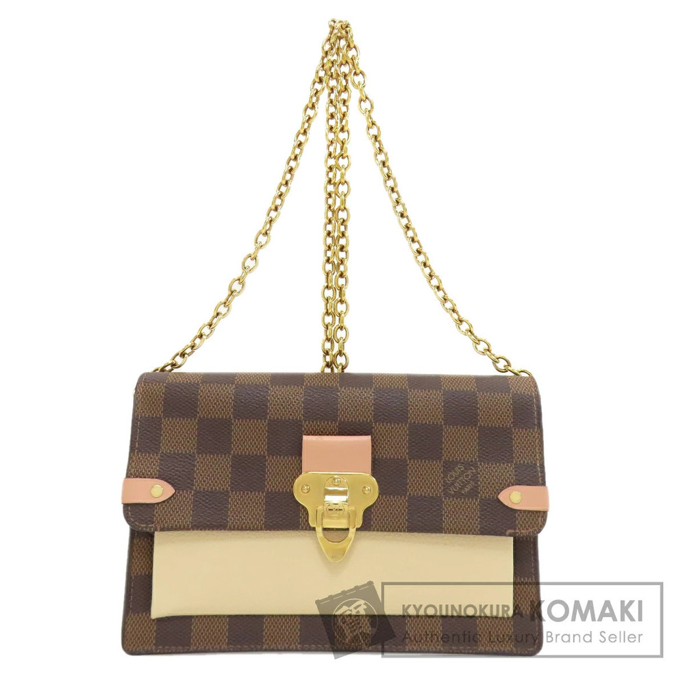 Louis Vuitton Portefeuille Vavin Chain Shoulder Bag Damier Canvas